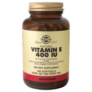 Solgar - Vitamin E, 400 IU, 100 softgels Solgar - Vitamin E, 400 IU, 100 softgels