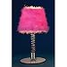 LumiSource Wiggle Table Lamp, Pink Shade Image