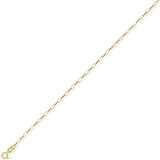 9ct Paper Anklet 9in/22.5cm