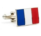 French Flag Cufflinks - National/State Pride Formal Wear - Cufflinks