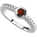 14K White Gold Black Opal Ring