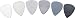 Dunlop Nylon Standard Picks, White .38mm