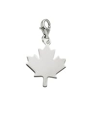 Rembrandt Charms Maple Leaf Charm with Lobster Clasp