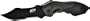 Smith and Wesson SWMP5LS M and P Linerlock Knife with 2nd Generation MAGIC Assisted Open and 40 Percent Serrated Drop Point Blade