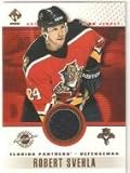 2001-02 Private Stock Game Gear #50 Robert Svehla - Florida Panthers (Piece of Authentic Jersey) (Hockey Cards)