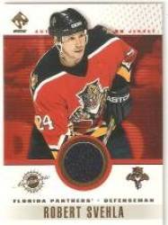 2001-02 Private Stock Game Gear #50 Robert Svehla - Florida Panthers (Piece of Authentic Jersey) (Hockey Cards)