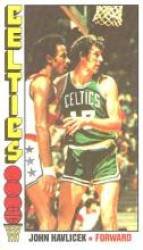 1976-77 Topps #90 John Havlicek - Boston Celtics (Larger Size 3 1/8 x 5 1/4) (Basketball Cards) EX - Ex. or Better