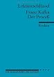 Franz Kafka: Der Proce�. Lekt�reschl�ssel