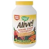 Alive! Whole Food Energizer - without Iron, 180 tab ( Six Pack)
