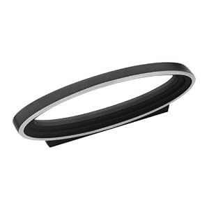 Amerock BP53044-SBK Galleria Amulet Pull, 76 mm Center, Silvered Black by 