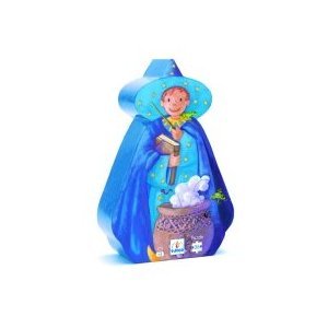 The Sorcerer With The Salamander Silhouette Puzzle by Djeco