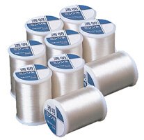 【クリックで詳細表示】透明ミシン糸 3個組 69424： ホーム＆キッチン