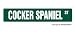 cocker_spaniel28cocker spaniel - COCKER SPANIEL Street Sign collectable dog lover great