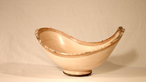 Babas Handmade Wooden Bowls - Large Decorative Unique One-of-a-kind Gifts for Weddings, Anniversaries or that Special Occasion - Handcrafted Birchwood (16 x 7 Inches)