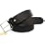 Black Italian leather belt by Kenneth Brownne -