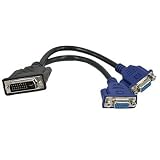 HDE DVI-I Male To Dual VGA Female Splitter