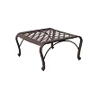 Darlee Catalina Cast Aluminum Ottoman With Cushion