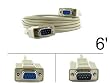 DB9 Male to DB9 Female Extension Cable: 6 ft - by Abacus24-7