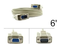 DB9 Male to DB9 Female Extension Cable: 6 ft - by Abacus24-7