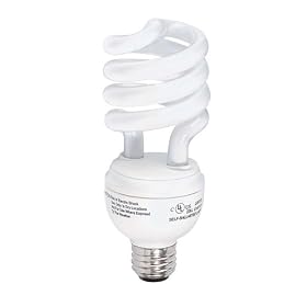 Globe Energy Saver 26-Watt Mini Soft White Compact Fluorescent Spiral Bulb (100-Watt Incandescent Equivalent), 3-Pack