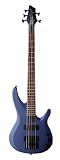 Musical Instruments : Washburn BB5 Bantam Bass 5-string Electric Bass Guitar with Gig Bag - Gun Metal Gray