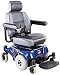 Compact Mid-Wheel Drive Power Chair, Blue
