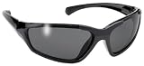 Bandit Black Wrap around Sports Motorcycle Sunglasses Smoke Lens