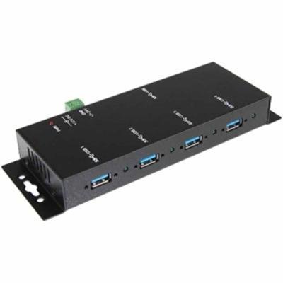New Startechcom Usb/Firewire Hub 4 X Usb 3.0 Usb External Hot-Swappable Black Rohs Compliance