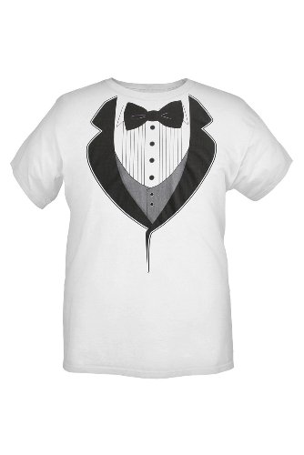 White Tuxedo T-Shirt 2XL