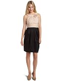 Suzi Chin Women's 2 Tone With Broach Dress