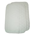 American Baby Company Organic Waterproof Quilted Lap and Burp Pad Cover, 2 Pack