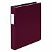 Wilson Jones Heavy Duty No-Gap Round Ring Binder, 1 Inch Capacity, Letter Size, Dark Red (W364-14RPP)