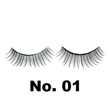 MODEL 21 False fake Lashes, No. 1 Eyelashes 10 Pairs