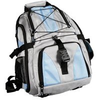 Portare Photographer's Backpack for DSLR Camera, Accessories and 17 inch Laptop, Grey/Blue