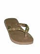 HAVAIANAS STACIE BASS Glam Studded Flip Flops in Brown