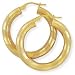9ct Hoop Earrings with a Mesh Motif. Beautiful presentation gift box and anonymous outer packaging. Money back if not 100% delighted