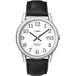 Timex #T2H281 Men's Easy Reader Leather Strap Indiglo Watch