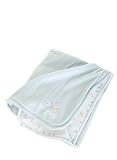 Bebini Plush Fleece Crib Blanket w/ Cotton Print Reverse