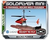 SoloFlyer Micro Electric RC Helicopter 2.4Ghz, In Aluminum Case! BRAND NEW!