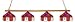 Clemson Tigers 4-Light Executive Game Table Light NCAA College Athletics