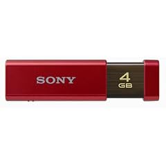 SONY ノックスライド式USBメモリー ポケットビット 4GB ハイスペック レッド USM4GLX RA