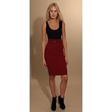 neue Damen-Wein-midi L�nge G�rtel Damenmode Rock Gr��e 40