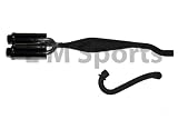 Super Mini Pocket Bike - Dual Exhaust Muffler Pipe - 33cc 43cc 49cc Parts
