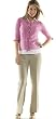 Fine Stretch Twill Cuffed Pant by Duet Designs