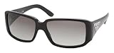 PRADA PR16LS PR 16LS 1AB3M1 GLOSS BLACK ACETATE FRAME / GRAY GRADIENT LENSES SUNGLASSES SHADES 57MM