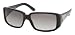 PRADA PR16LS PR 16LS 1AB3M1 GLOSS BLACK ACETATE FRAME / GRAY GRADIENT LENSES SUNGLASSES SHADES 57MM