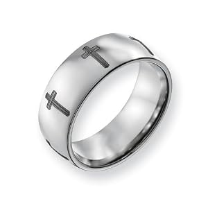 Titanium 8mm Polished Band Ring