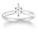 Jewelry : 14k Choice of White or Yellow Gold Marquise Solitaire Diamond Engagement Ring (1/4 ct, H-I Color, SI2-I1 Clarity)