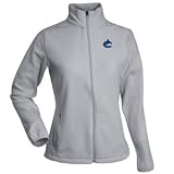 Vancouver Canucks Womens Sleet Full Zip Fleece (Grey) - Large