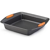 Rachael Ray Oven Lovin' Non-Stick 9" Square Cake Pan, Orange